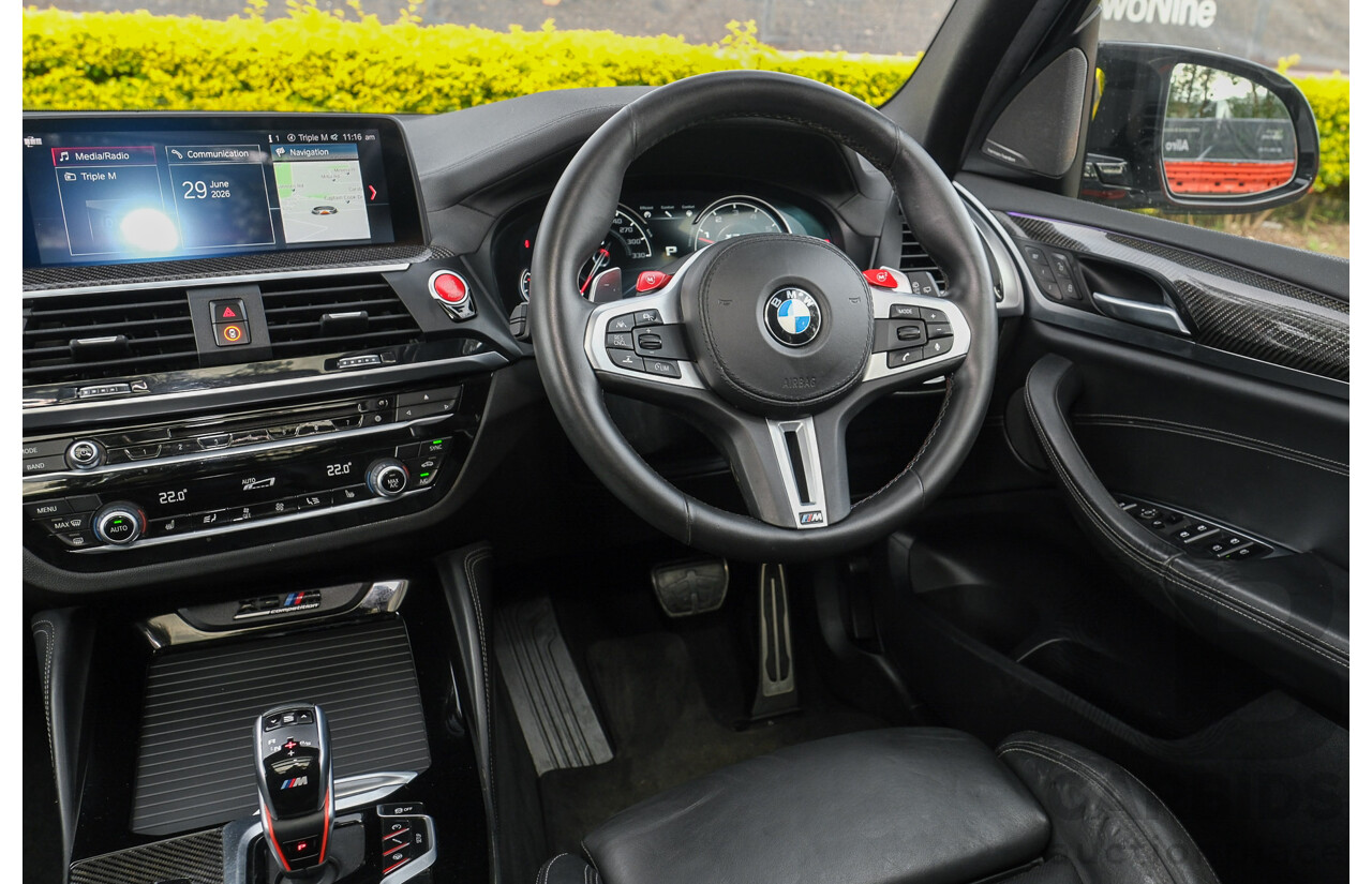 07/2019 BMW X3 M Competition (AWD) F97 5d Wagon Donington Grey Metallic Twin Turbo 3.0L