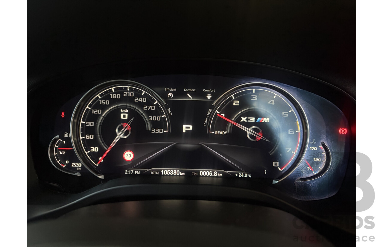 07/2019 BMW X3 M Competition (AWD) F97 5d Wagon Donington Grey Metallic Twin Turbo 3.0L