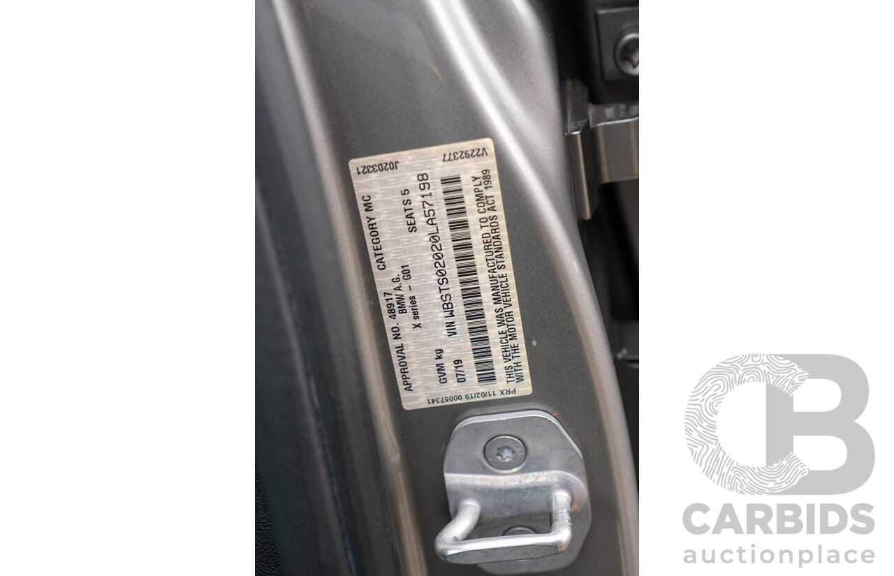 07/2019 BMW X3 M Competition (AWD) F97 5d Wagon Donington Grey Metallic Twin Turbo 3.0L