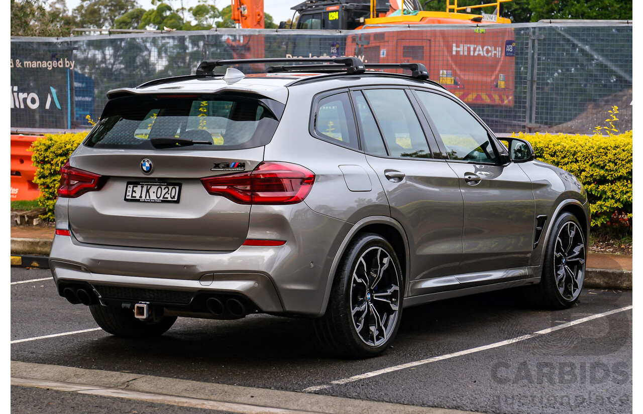 07/2019 BMW X3 M Competition (AWD) F97 5d Wagon Donington Grey Metallic Twin Turbo 3.0L