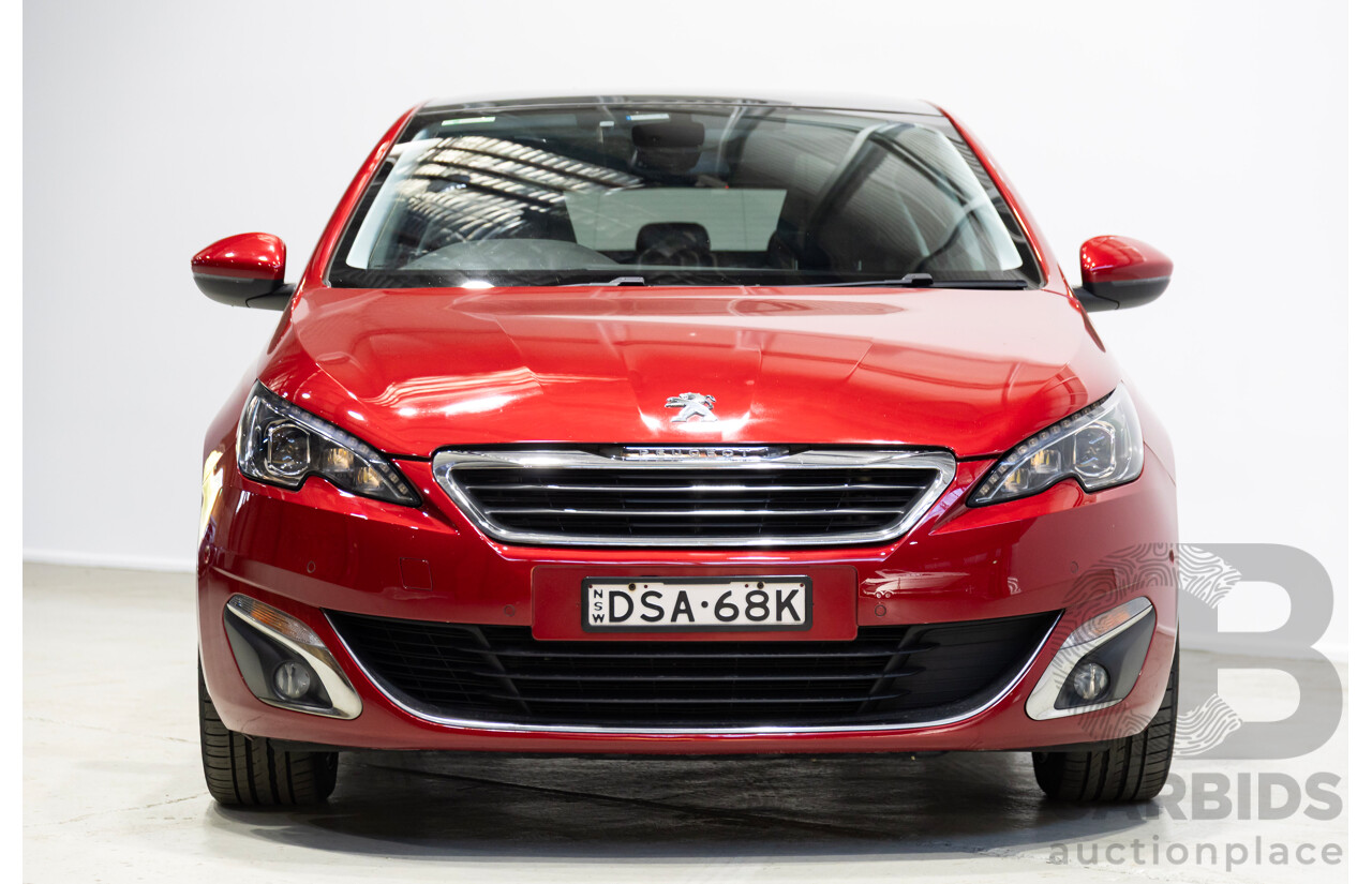 01/2017 Peugeot 308 Allure T9 5d Hatchback Ultimate Red Turbo 1.2L