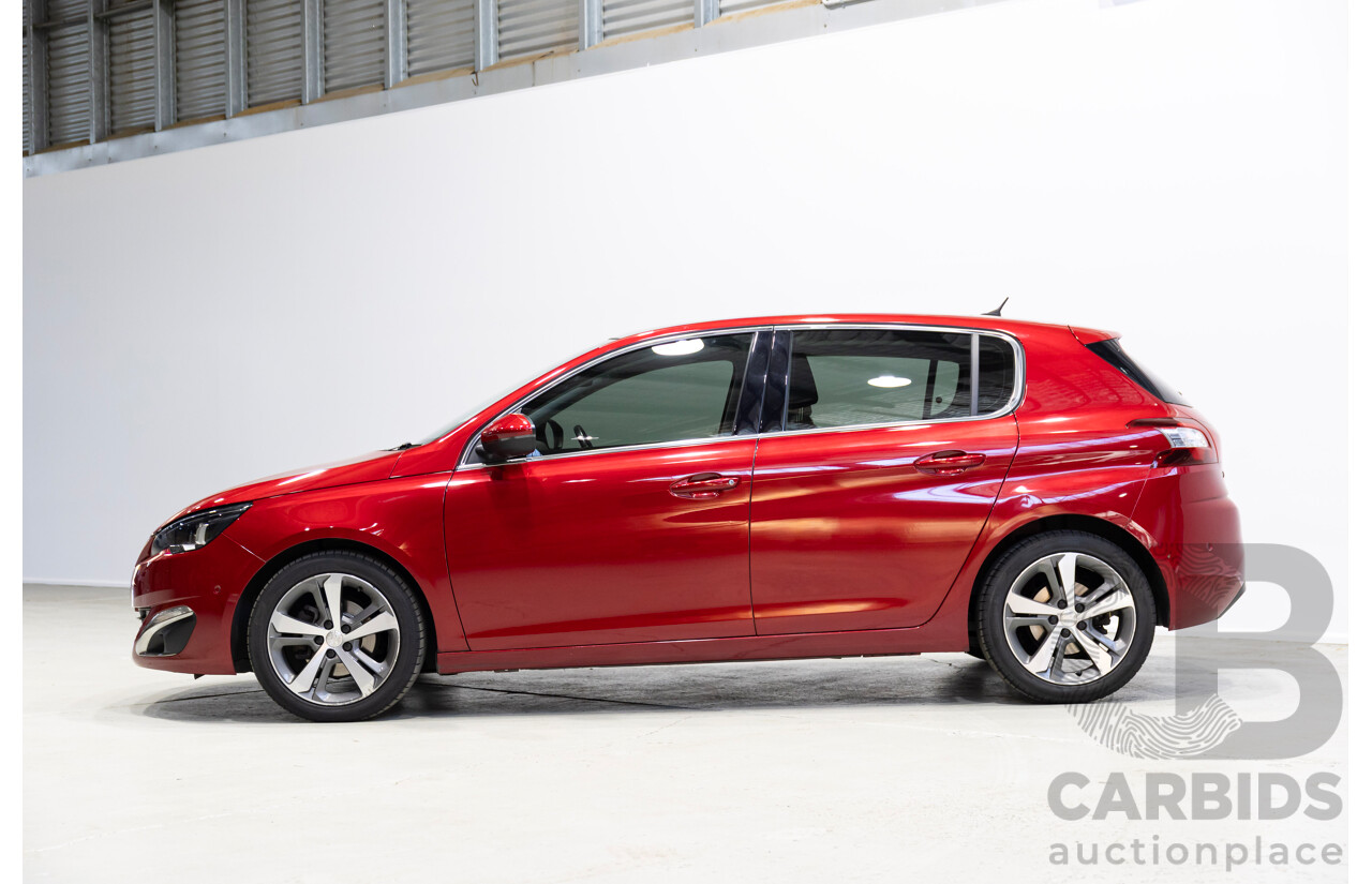 01/2017 Peugeot 308 Allure T9 5d Hatchback Ultimate Red Turbo 1.2L