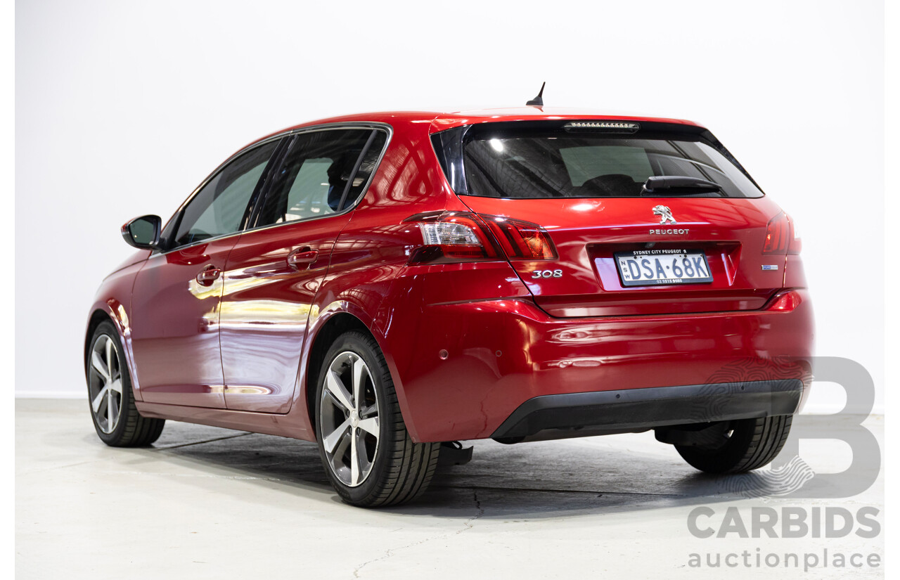 01/2017 Peugeot 308 Allure T9 5d Hatchback Ultimate Red Turbo 1.2L