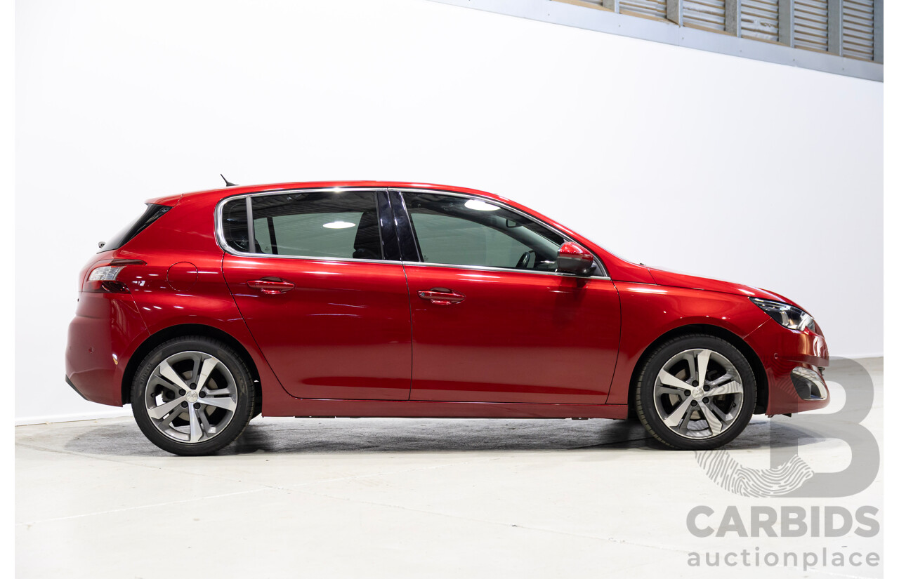 01/2017 Peugeot 308 Allure T9 5d Hatchback Ultimate Red Turbo 1.2L