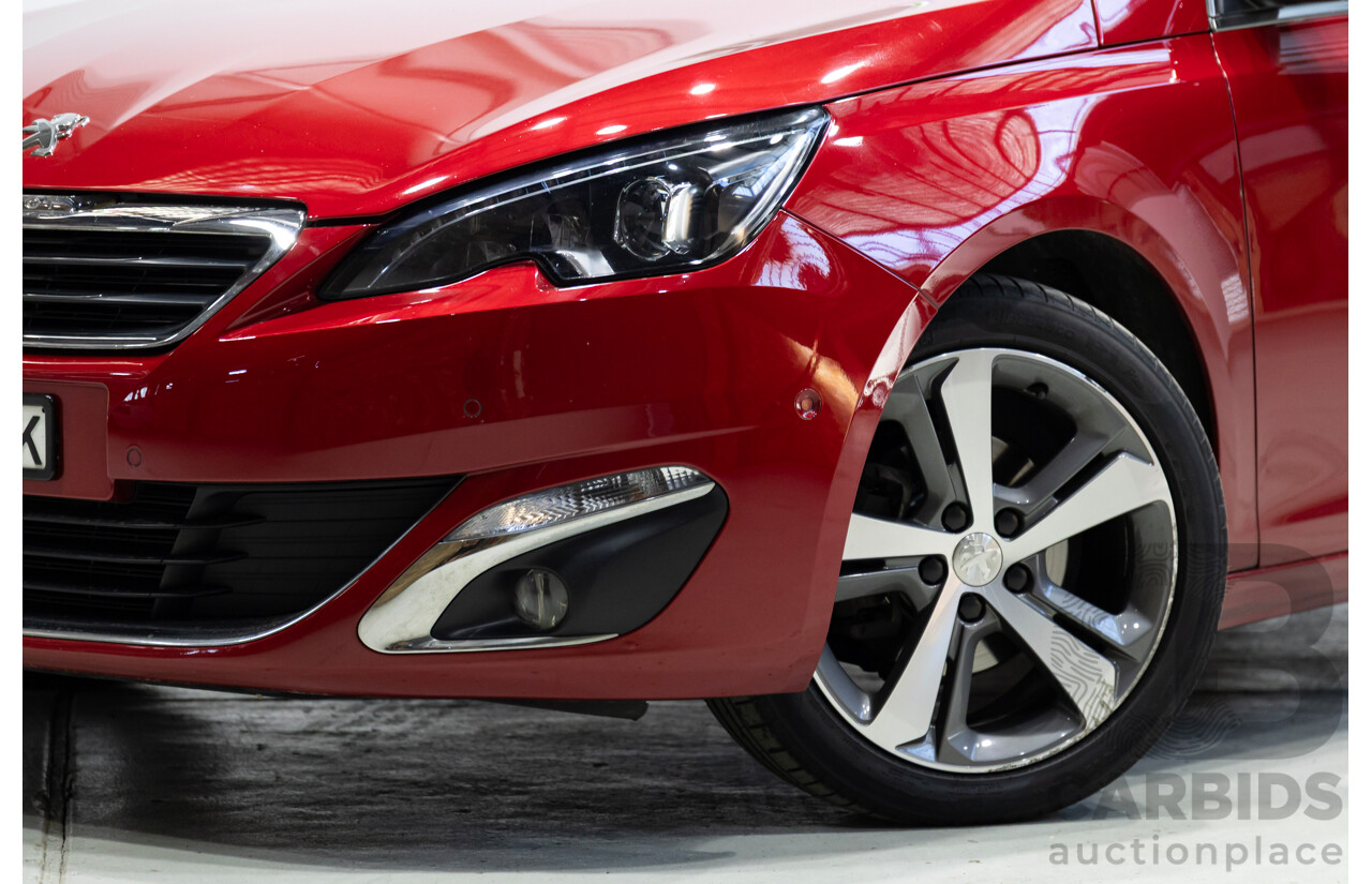 01/2017 Peugeot 308 Allure T9 5d Hatchback Ultimate Red Turbo 1.2L