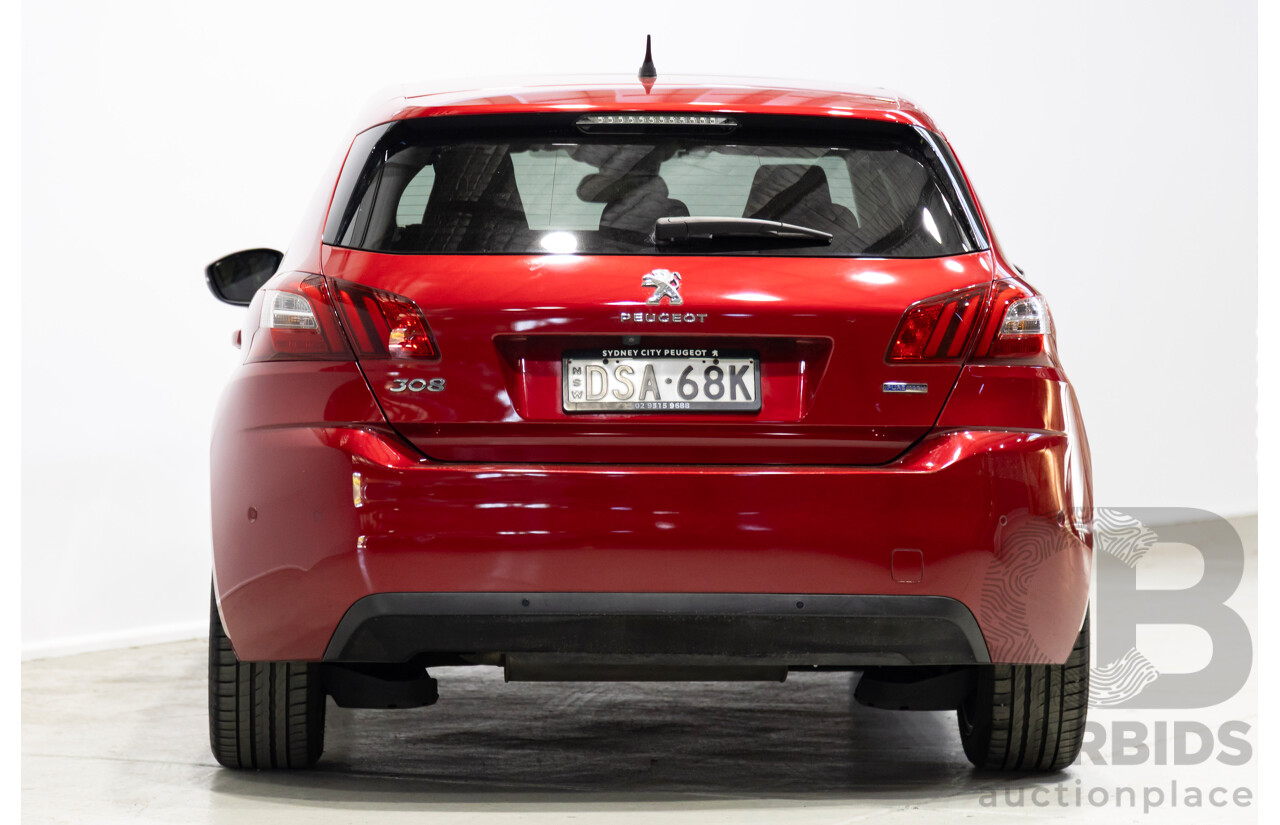 01/2017 Peugeot 308 Allure T9 5d Hatchback Ultimate Red Turbo 1.2L