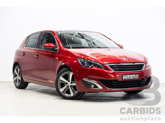 01/2017 Peugeot 308 Allure T9 5d Hatchback Ultimate Red Turbo 1.2L