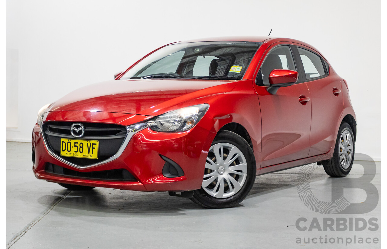 02/2016 Mazda 2 Neo DJ MY16 5D Hatchback Soul Red Metallic 1.5L