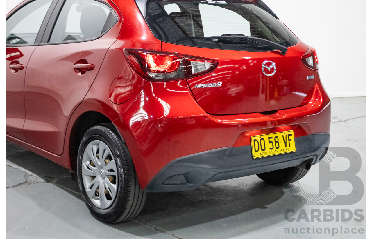 02/2016 Mazda 2 Neo DJ MY16 5D Hatchback Soul Red Metallic 1.5L