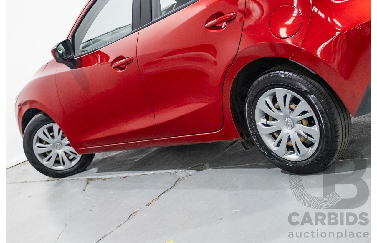 02/2016 Mazda 2 Neo DJ MY16 5D Hatchback Soul Red Metallic 1.5L