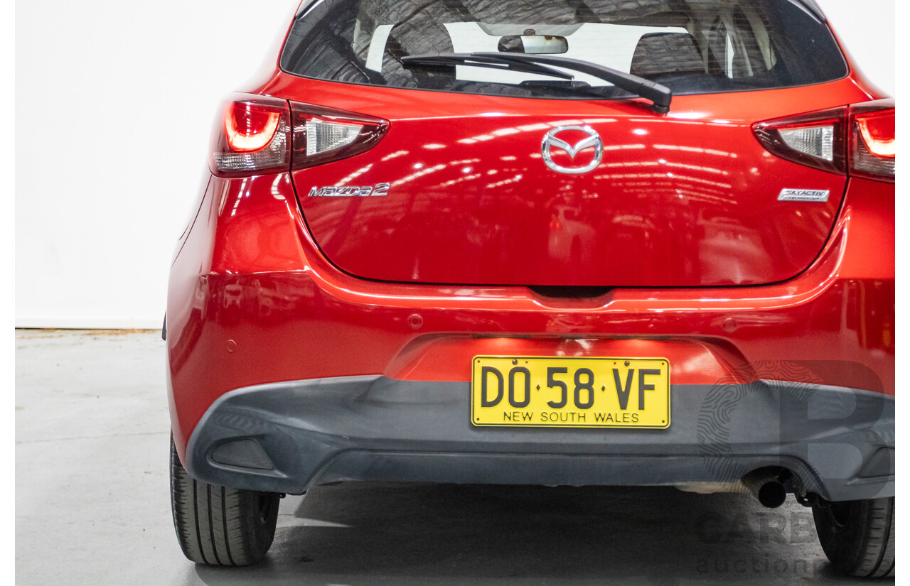 02/2016 Mazda 2 Neo DJ MY16 5D Hatchback Soul Red Metallic 1.5L