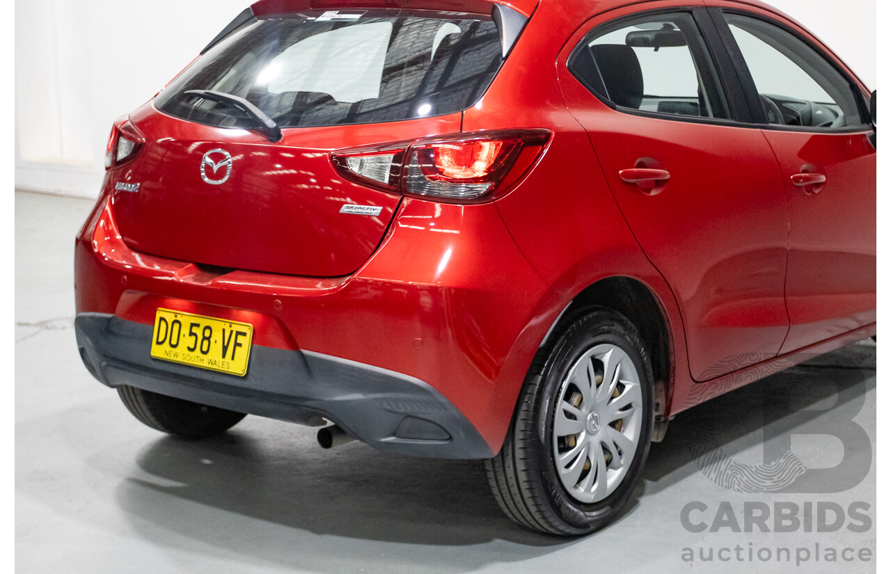 02/2016 Mazda 2 Neo DJ MY16 5D Hatchback Soul Red Metallic 1.5L