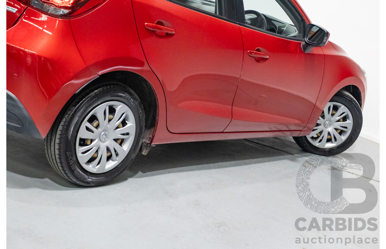 02/2016 Mazda 2 Neo DJ MY16 5D Hatchback Soul Red Metallic 1.5L