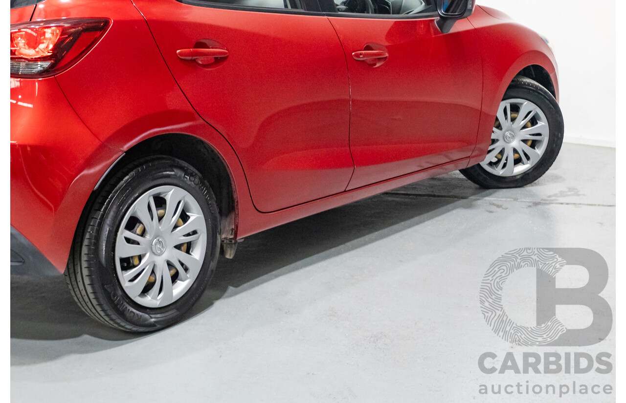 02/2016 Mazda 2 Neo DJ MY16 5D Hatchback Soul Red Metallic 1.5L