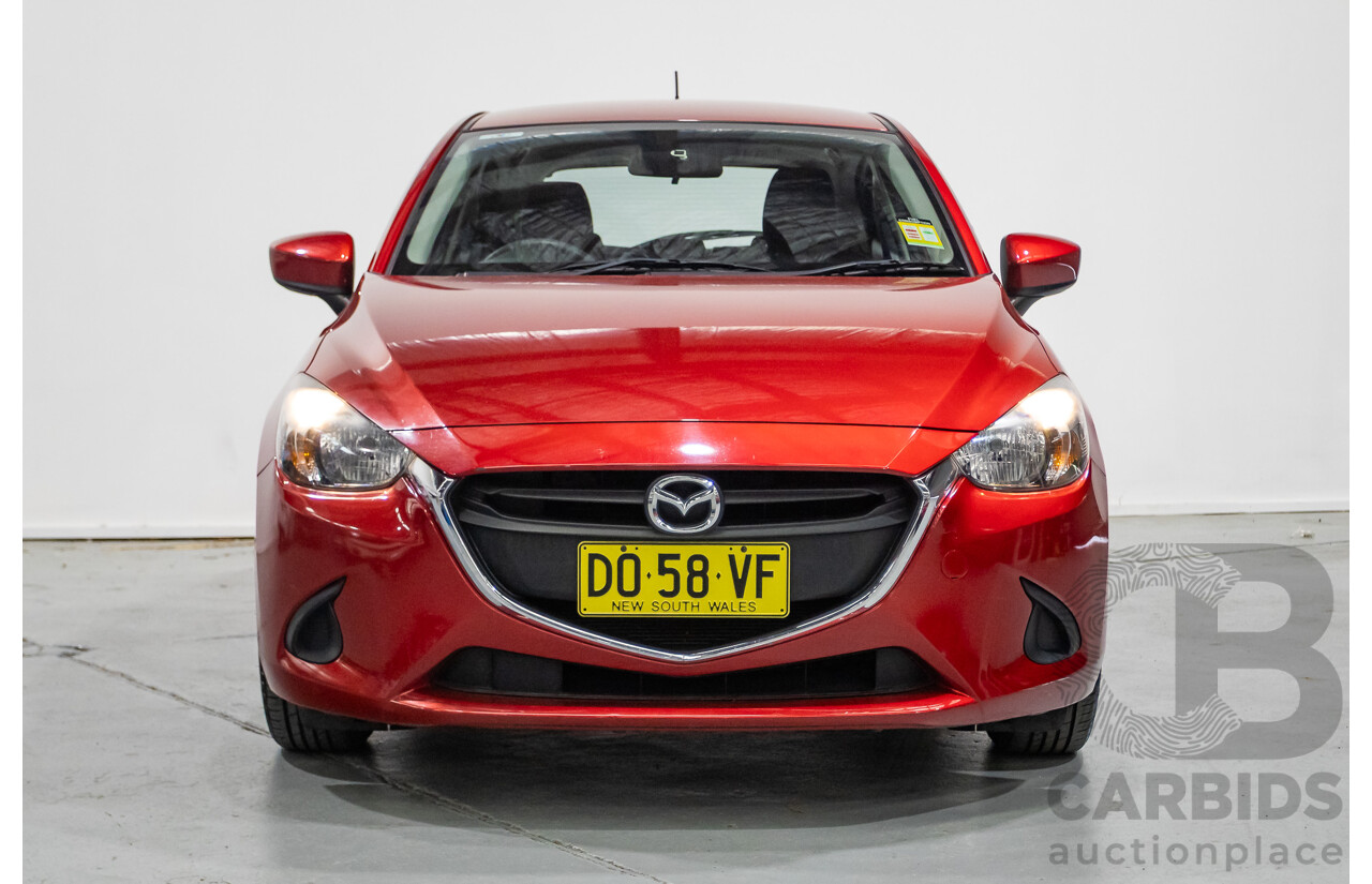 02/2016 Mazda 2 Neo DJ MY16 5D Hatchback Soul Red Metallic 1.5L