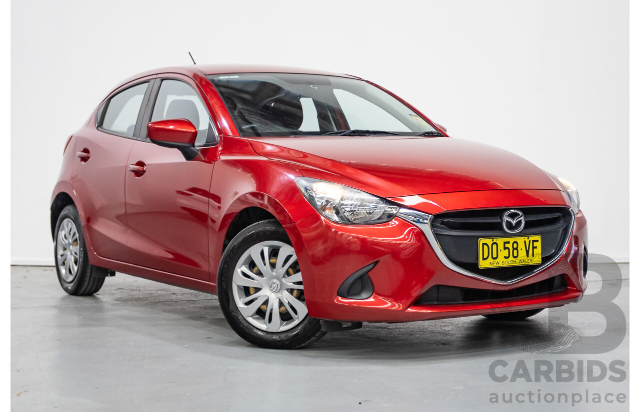 02/2016 Mazda 2 Neo DJ MY16 5D Hatchback Soul Red Metallic 1.5L