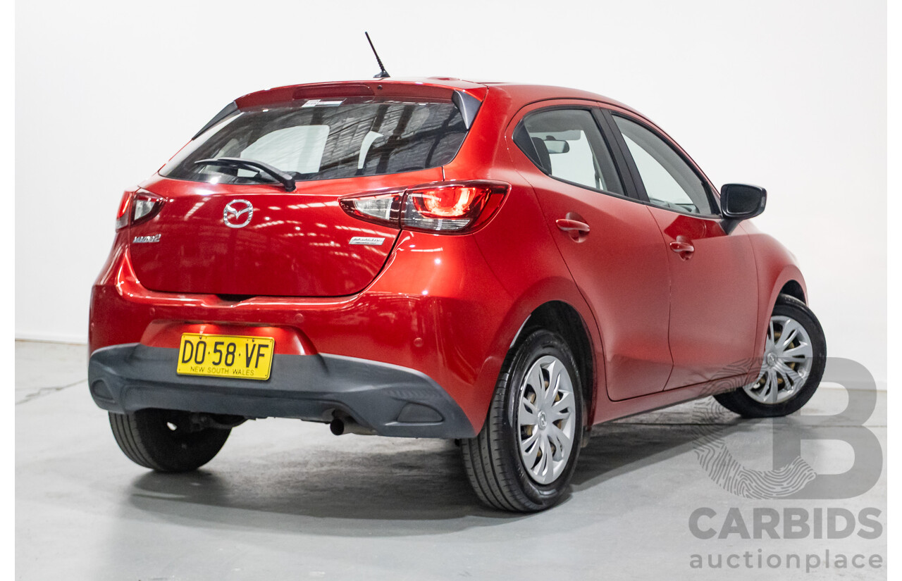 02/2016 Mazda 2 Neo DJ MY16 5D Hatchback Soul Red Metallic 1.5L