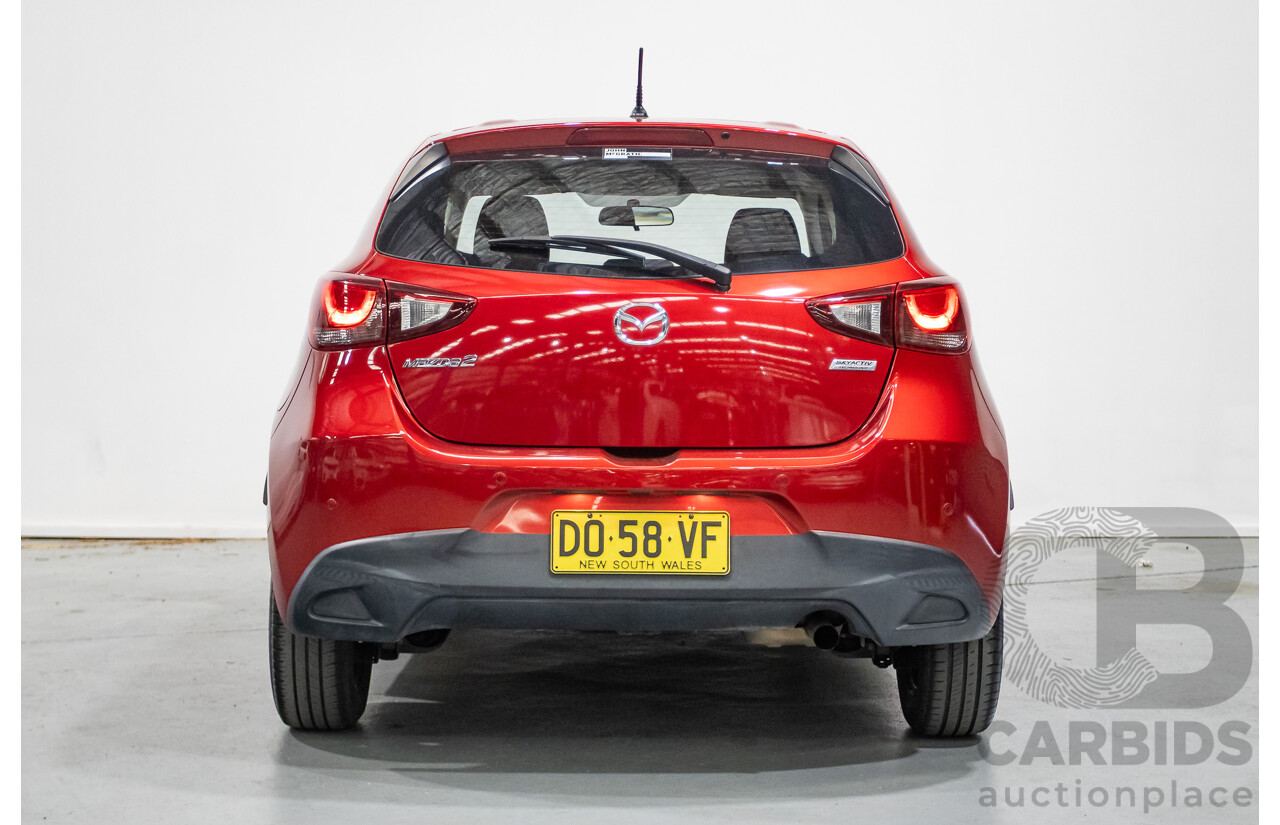 02/2016 Mazda 2 Neo DJ MY16 5D Hatchback Soul Red Metallic 1.5L