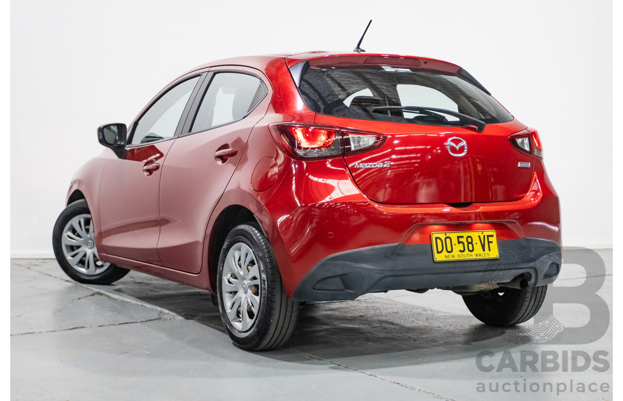 02/2016 Mazda 2 Neo DJ MY16 5D Hatchback Soul Red Metallic 1.5L