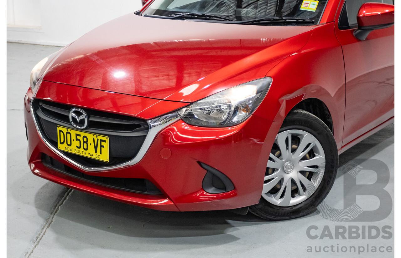 02/2016 Mazda 2 Neo DJ MY16 5D Hatchback Soul Red Metallic 1.5L