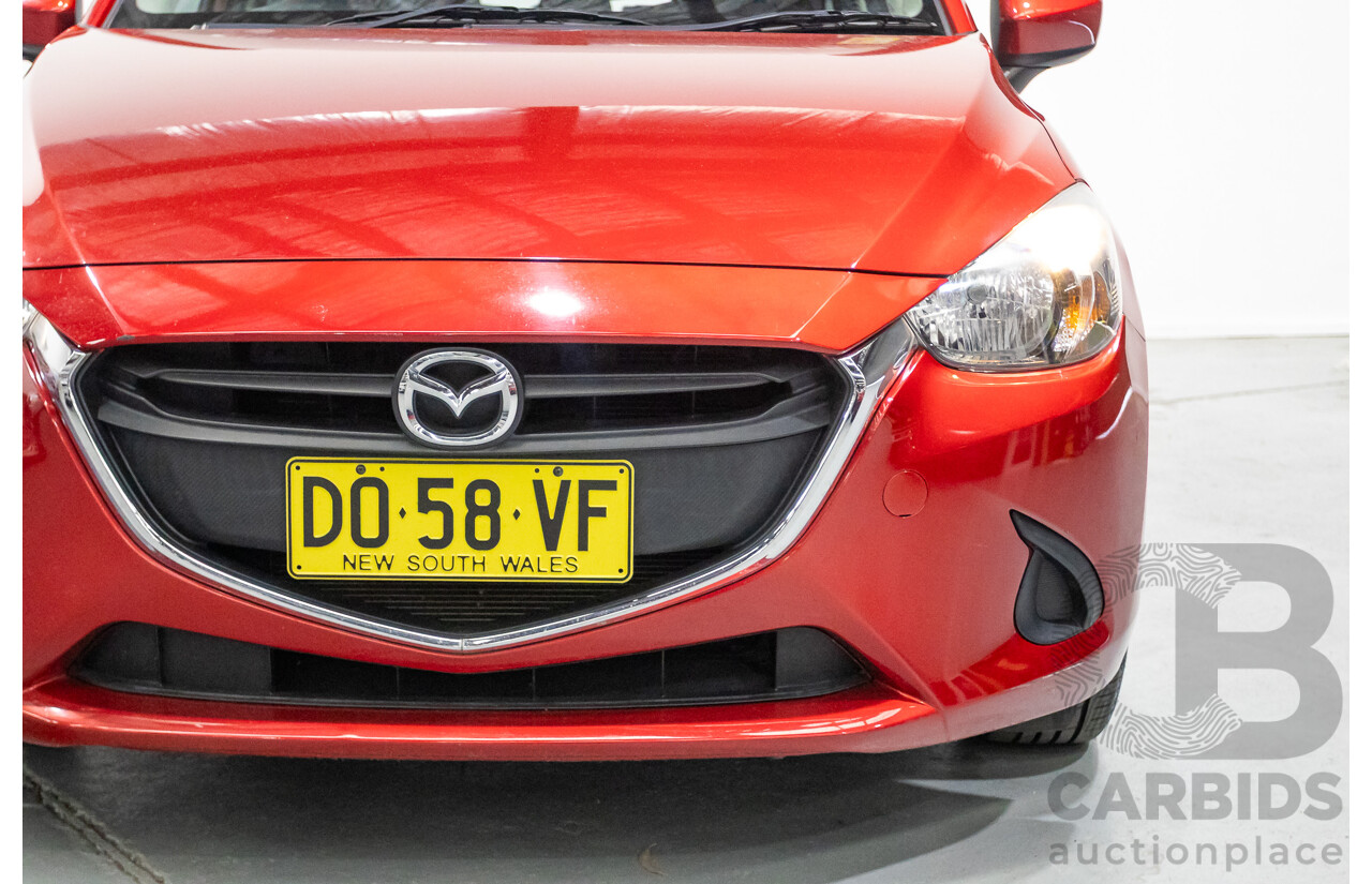 02/2016 Mazda 2 Neo DJ MY16 5D Hatchback Soul Red Metallic 1.5L