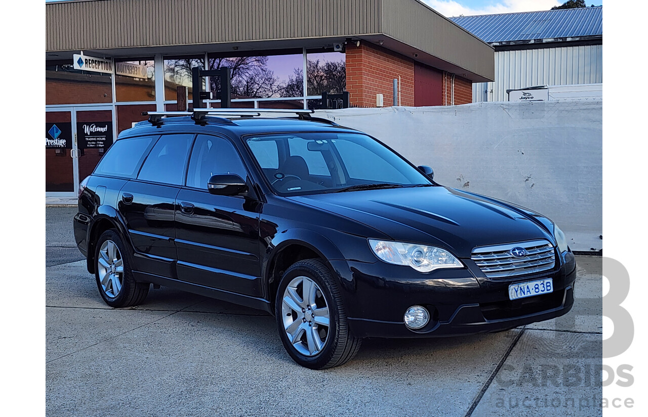 10/2008 Subaru Outback 2.5i MY08 4d Wagon Black 2.5L