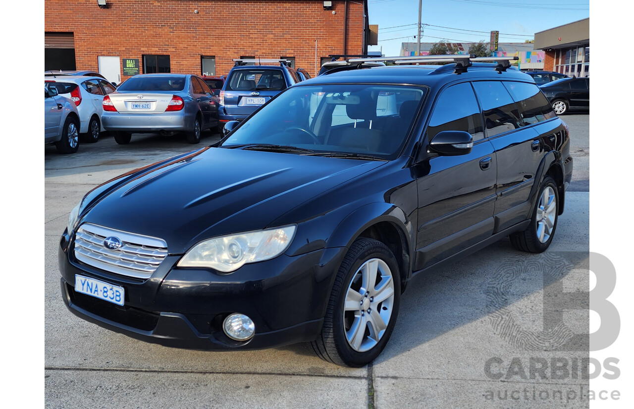 10/2008 Subaru Outback 2.5i MY08 4d Wagon Black 2.5L