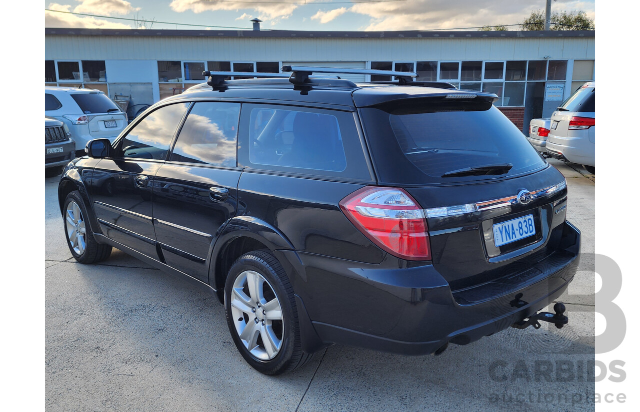 10/2008 Subaru Outback 2.5i MY08 4d Wagon Black 2.5L