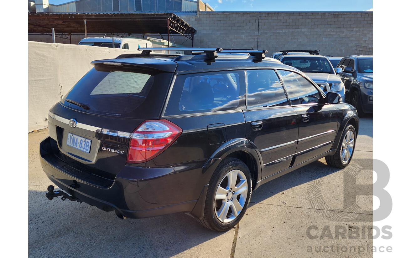 10/2008 Subaru Outback 2.5i MY08 4d Wagon Black 2.5L