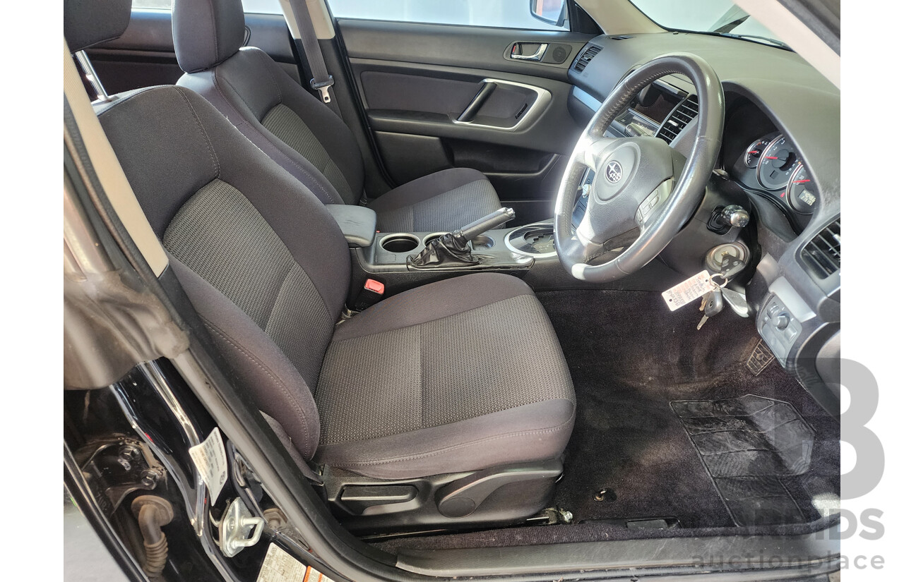 10/2008 Subaru Outback 2.5i MY08 4d Wagon Black 2.5L