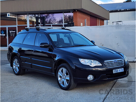 10/2008 Subaru Outback 2.5i MY08 4d Wagon Black 2.5L