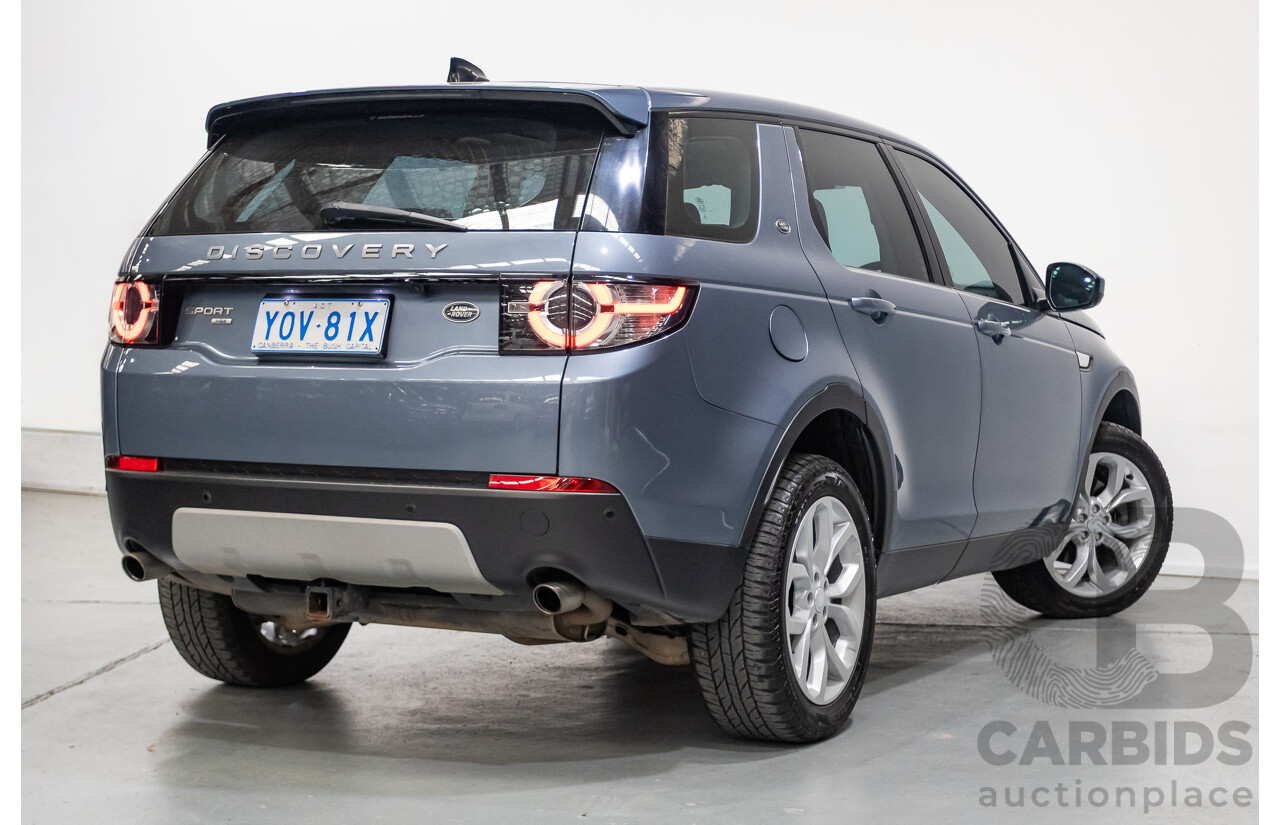 4/2018 Land Rover Discovery Sport TD4 HSE 132kW (AWD) L550 MY18 4d Wagon Byron Blue Metallic Turbo Diesel 2.0L