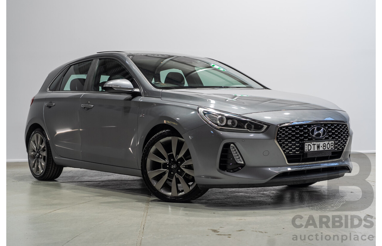 11/2017 Hyundai I30 SR Premium PD 4D Hatchback Galactic Grey 1.6L