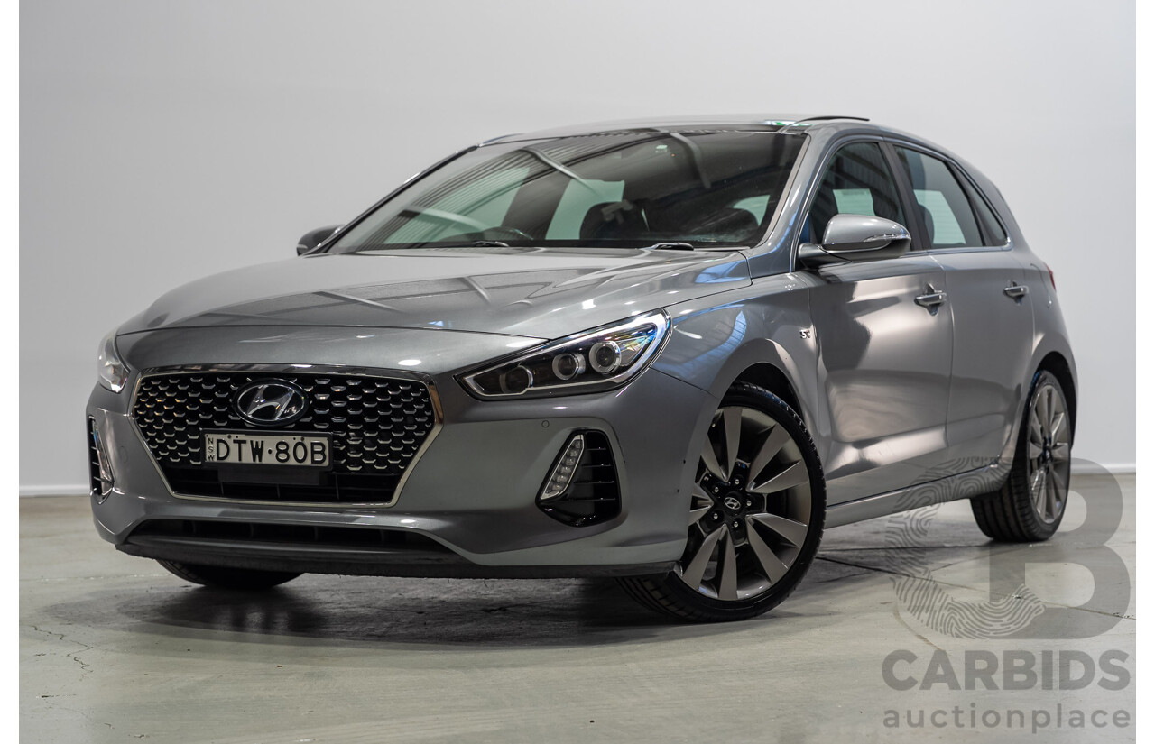 11/2017 Hyundai I30 SR Premium PD 4D Hatchback Galactic Grey 1.6L