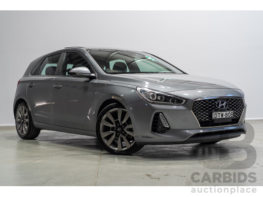 11/2017 Hyundai I30 SR Premium PD 4D Hatchback Galactic Grey 1.6L