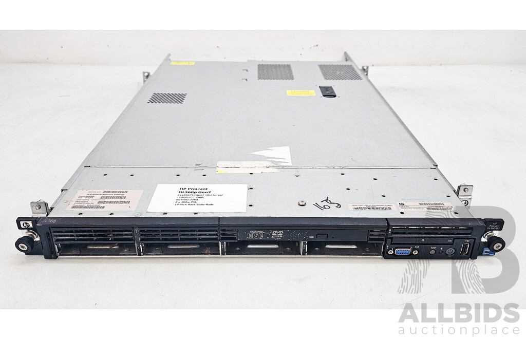 HP ProLiant DL360p Gen7 Dual Intel Xeon (X5675) 3.06GHz-3.46GHz 6-Core CPU 1RU Server W/ 120GB DDR3