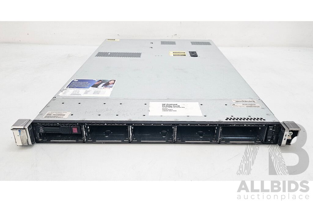 HP ProLiant DL360p Gen8 Dual Intel Xeon (E5-2630 V2) 2.60GHz-3.10GHz 6-Core CPU 1RU Server W/ 96GB DDR3