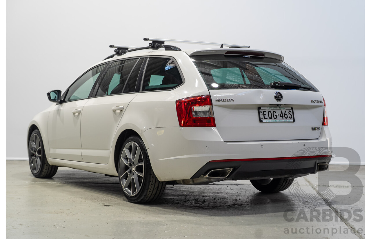 06/2015 Skoda Octavia RS 162 TSI NE MY15 4d Wagon White Turbo 2.0L