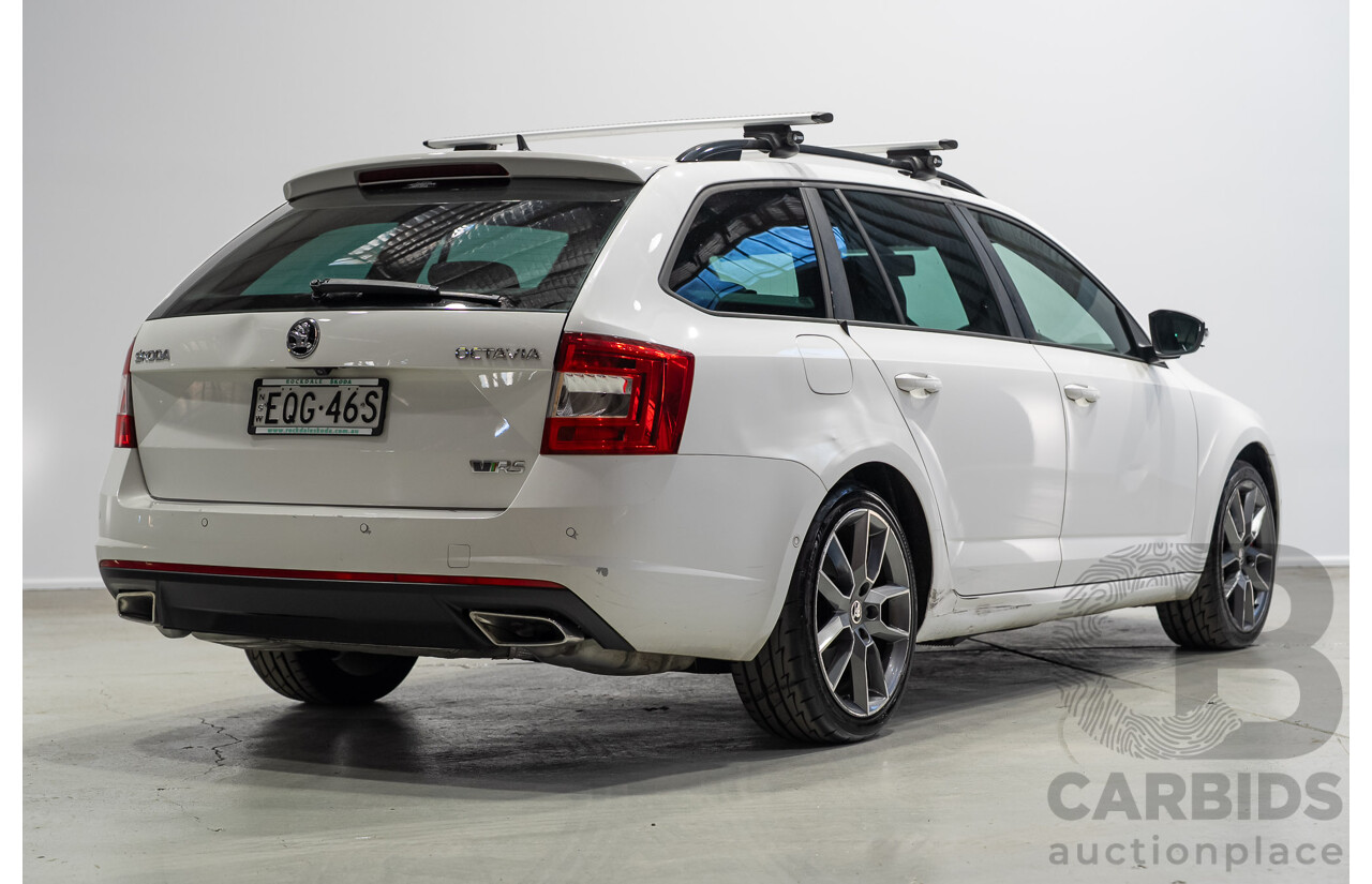 06/2015 Skoda Octavia RS 162 TSI NE MY15 4d Wagon White Turbo 2.0L