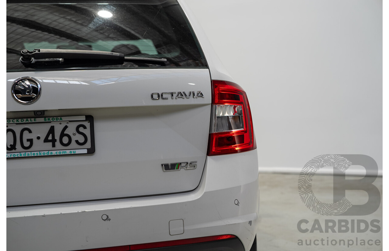 06/2015 Skoda Octavia RS 162 TSI NE MY15 4d Wagon White Turbo 2.0L