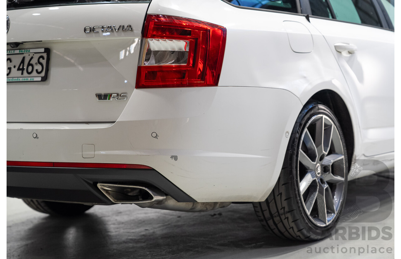 06/2015 Skoda Octavia RS 162 TSI NE MY15 4d Wagon White Turbo 2.0L