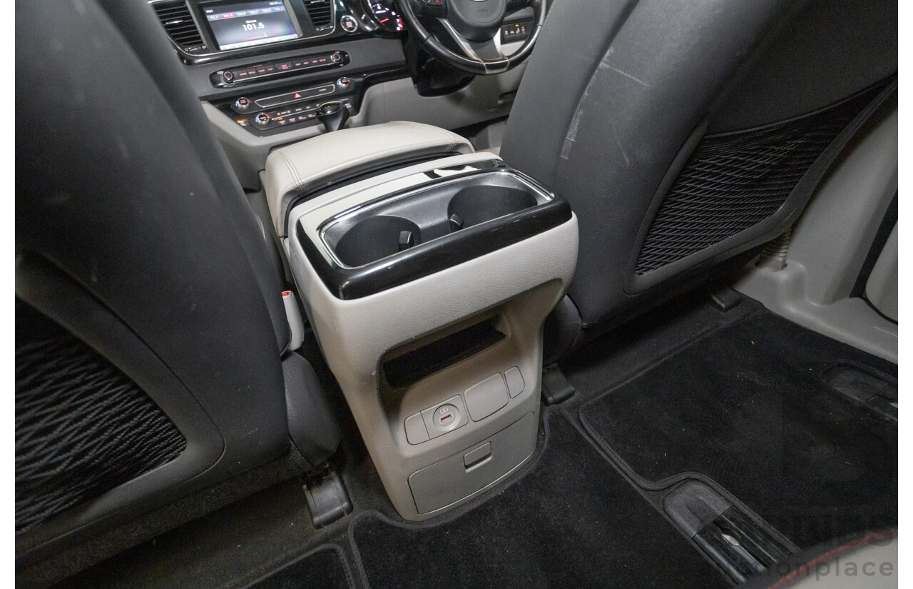 9/2015 Kia Carnival Platinum YP 4d Wagon Graphite Grey V6 3.3L - 8 Seater