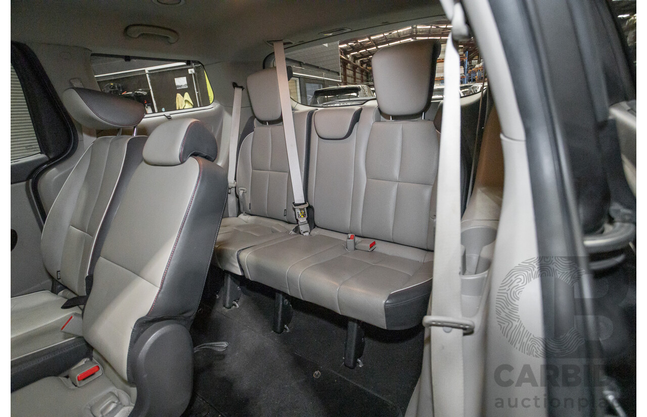 9/2015 Kia Carnival Platinum YP 4d Wagon Graphite Grey V6 3.3L - 8 Seater