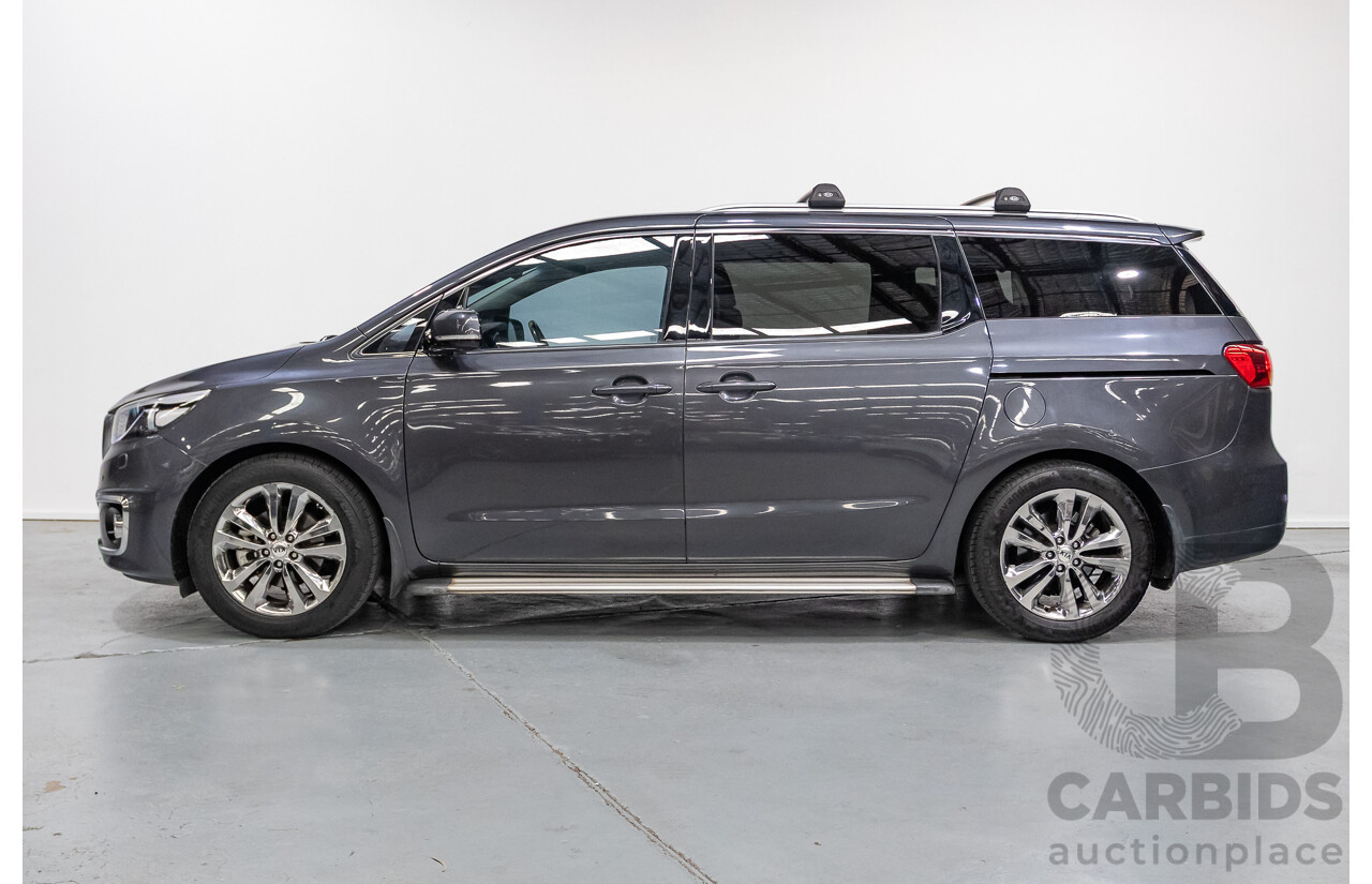 9/2015 Kia Carnival Platinum YP 4d Wagon Graphite Grey V6 3.3L - 8 Seater