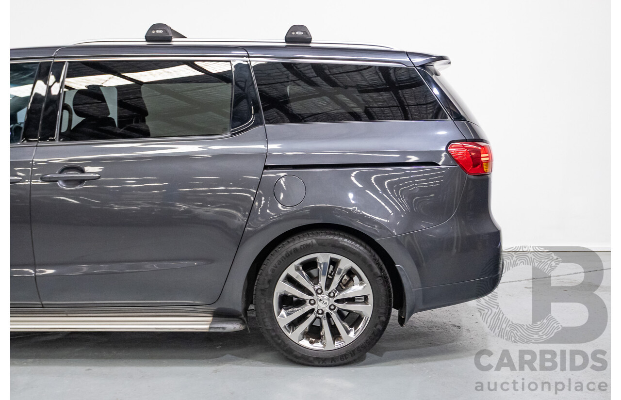 9/2015 Kia Carnival Platinum YP 4d Wagon Graphite Grey V6 3.3L - 8 Seater