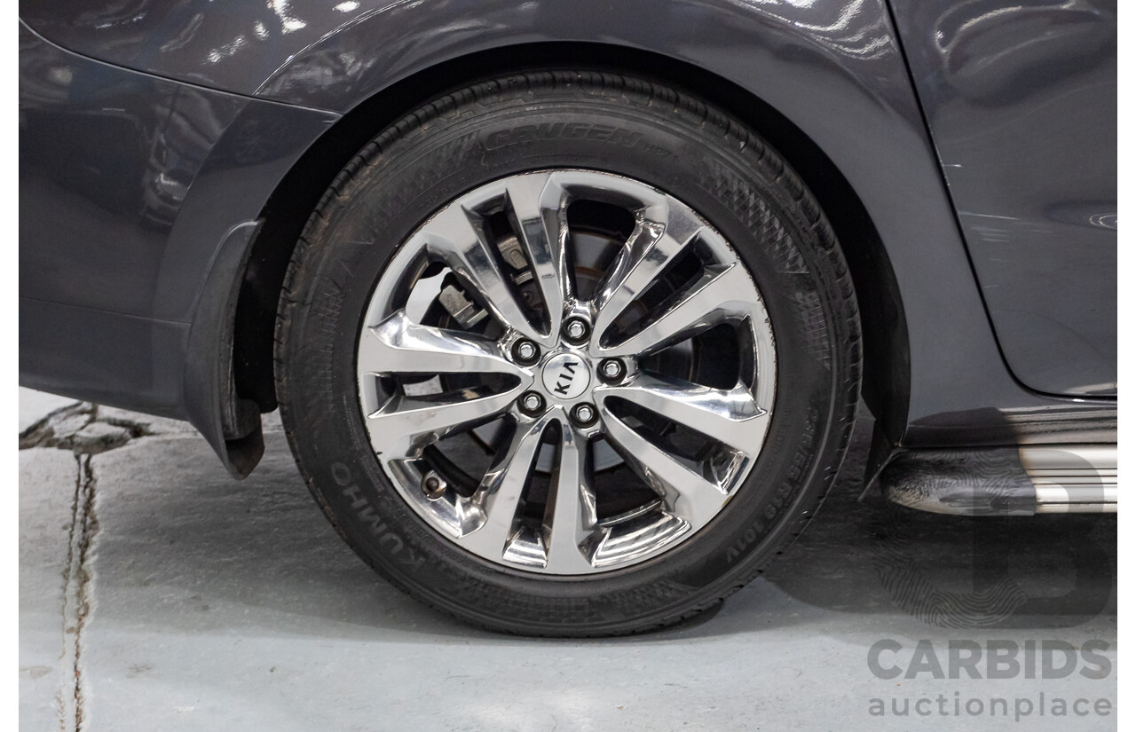9/2015 Kia Carnival Platinum YP 4d Wagon Graphite Grey V6 3.3L - 8 Seater