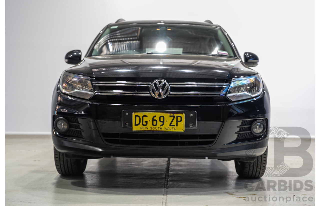 08/2012 Volkswagen Tiguan 132 TSI (AWD) 5NC MY12 4d Wagon Black Turbo 2.0L