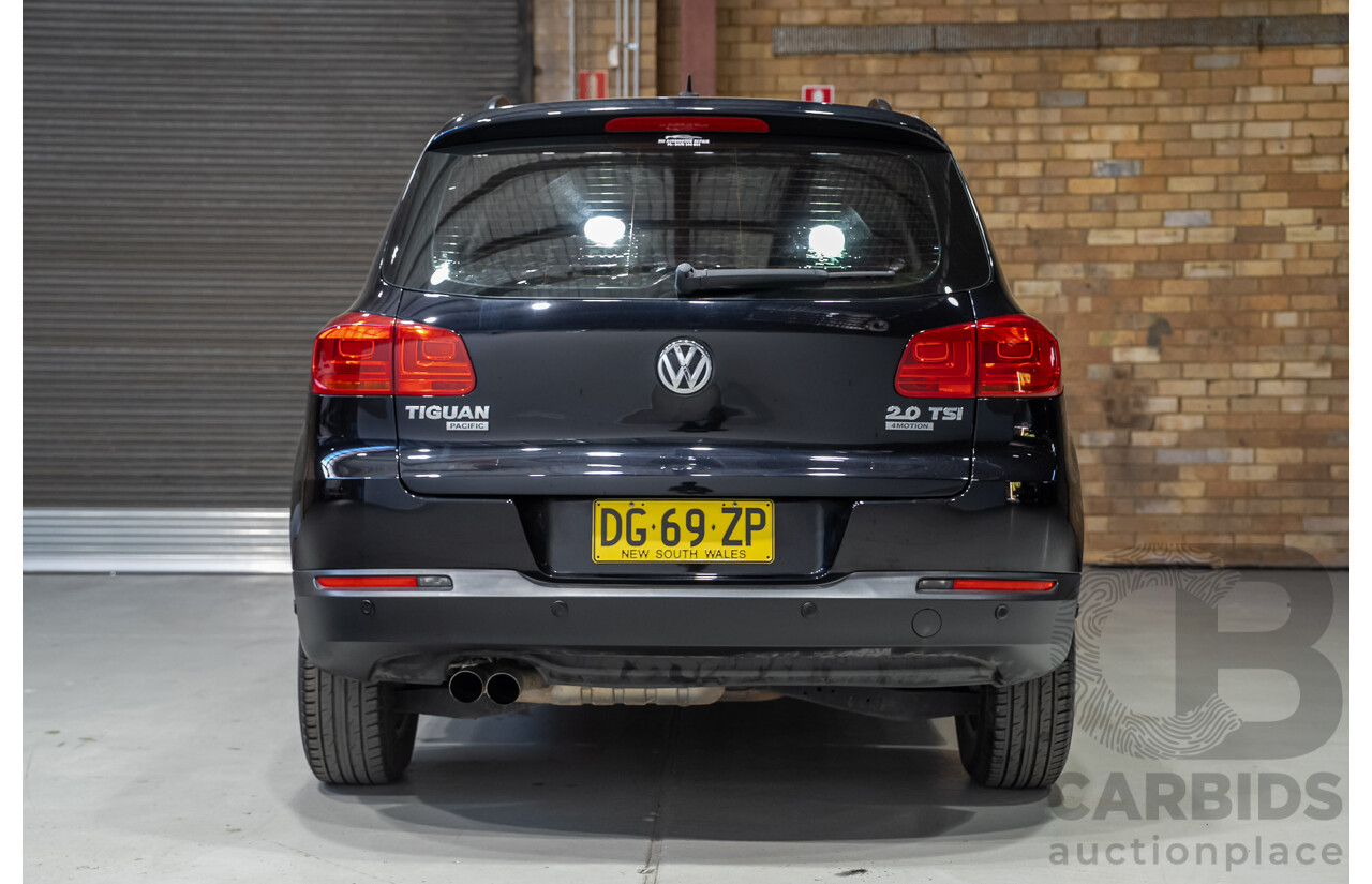 08/2012 Volkswagen Tiguan 132 TSI (AWD) 5NC MY12 4d Wagon Black Turbo 2.0L