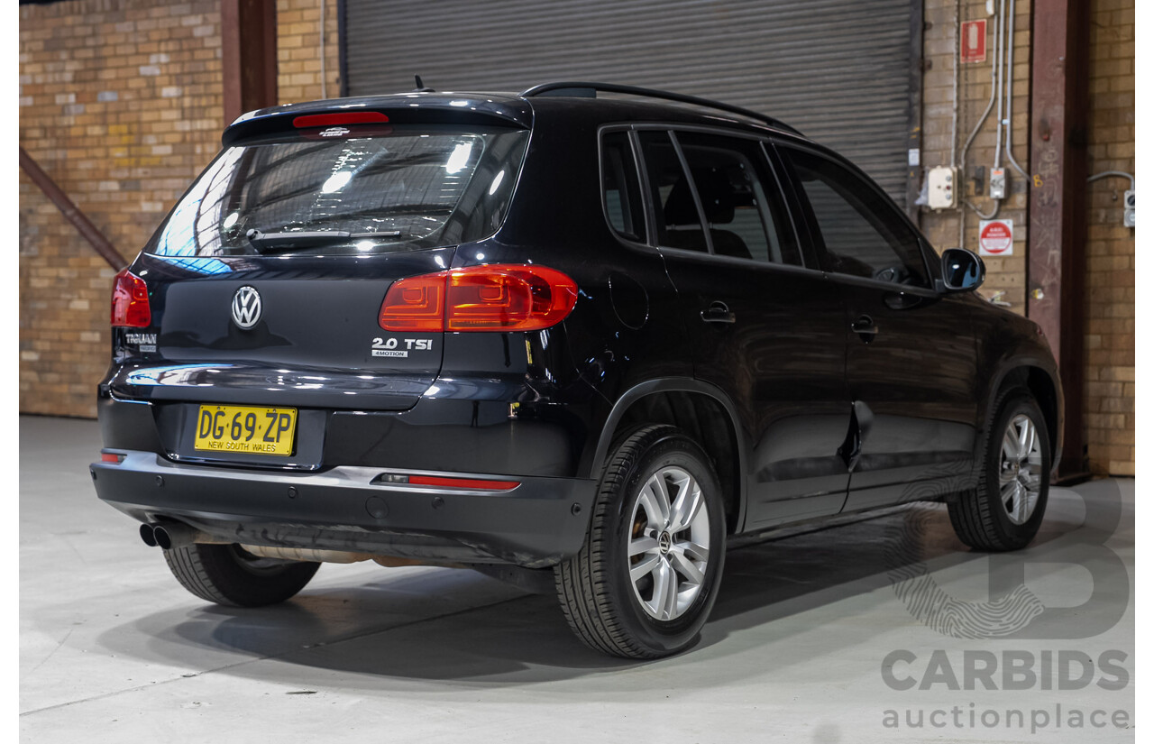 08/2012 Volkswagen Tiguan 132 TSI (AWD) 5NC MY12 4d Wagon Black Turbo 2.0L