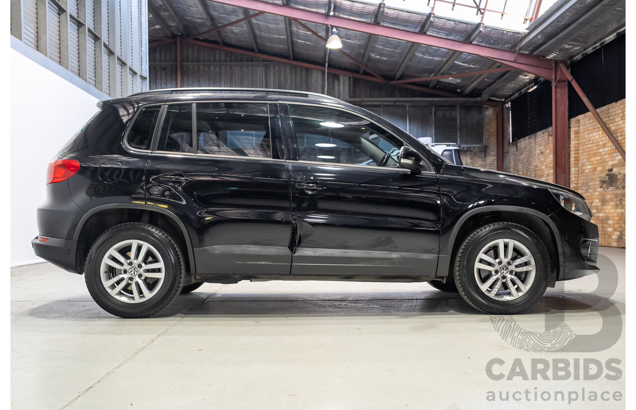 08/2012 Volkswagen Tiguan 132 TSI (AWD) 5NC MY12 4d Wagon Black Turbo 2.0L